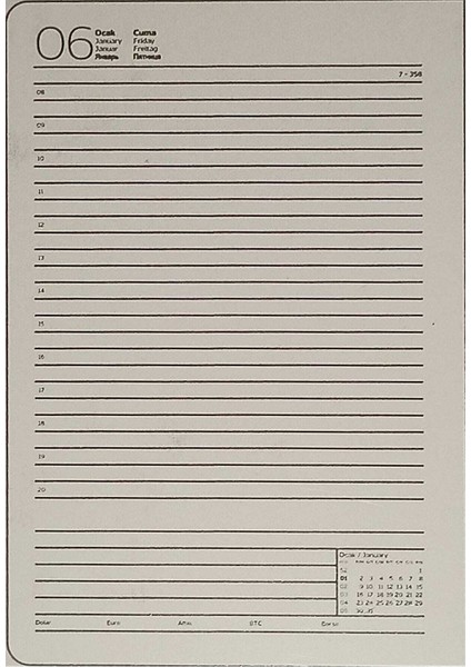 2023 Günlük Ajanda Karton Sert Kapak 17 x 24 cm indirimleri
