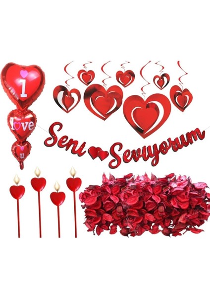 Sevgiliye Doğum Günü Süsleme Seti