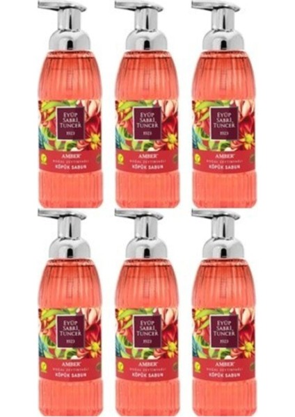 Zeytinyağlı Amber Köpük Sabun 500 ml x 6