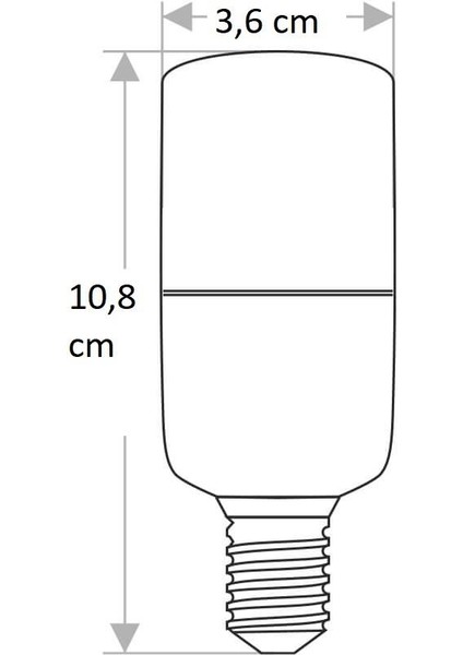 CT-4092 9W/3200K E14 LED Ampul (GÜNIŞIĞI-6ADET) Cata