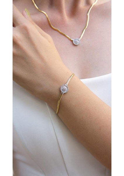 Altın Yuvarlak Baget Bileklik modelleri