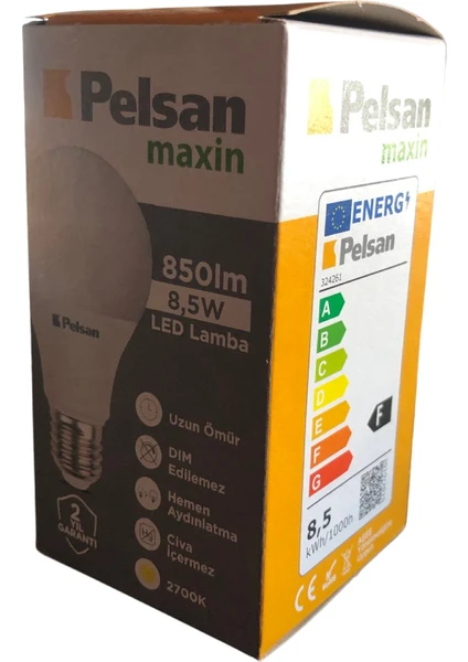 Maxin 850LM 8,5W LED Ampul 2700K