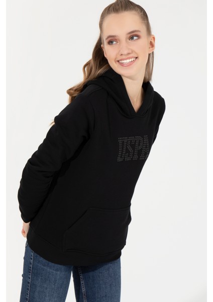 Kadın Siyah Sweatshirt 50256249-VR046