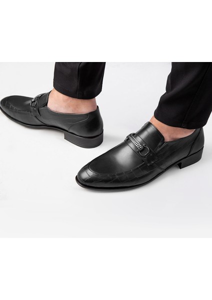 Lunta Deri Erkek Klasik Ayakkabı Loafer Klasik Ayakkabı indirimleri