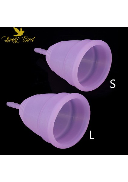 Lovelybird Menstural Cup Fda Onaylı Medikal Slikondan Yapılmış, Regl Kabı Large Beden
