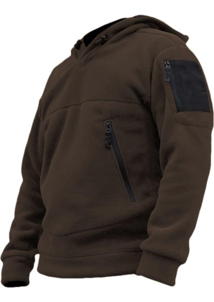 Erkek Tactical Kapüşonlu Polar