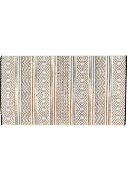 Costa Şönil-Jüt Halı 80 x 150 cm Beyaz