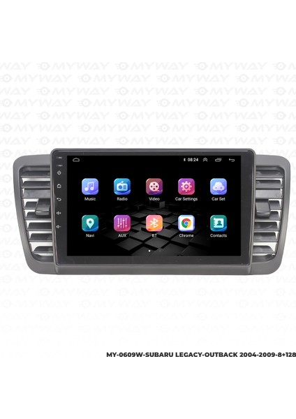 Subaru Legacy Android Carplay Multimedya Navigasyon Ekran Teyp 8GB+128GB