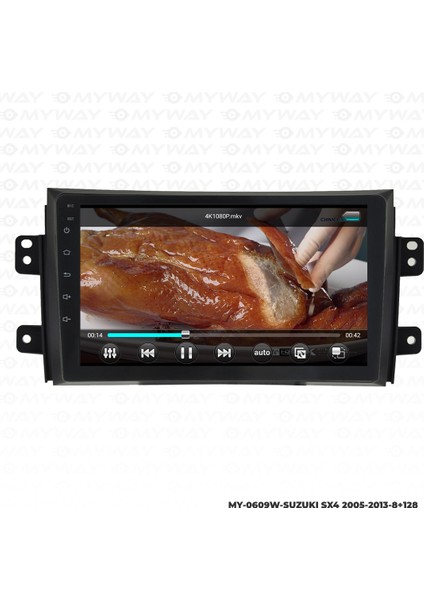 Suzuki Sx4 Android Carplay Multimedya Navigasyon Ekran Teyp 8GB+128GB