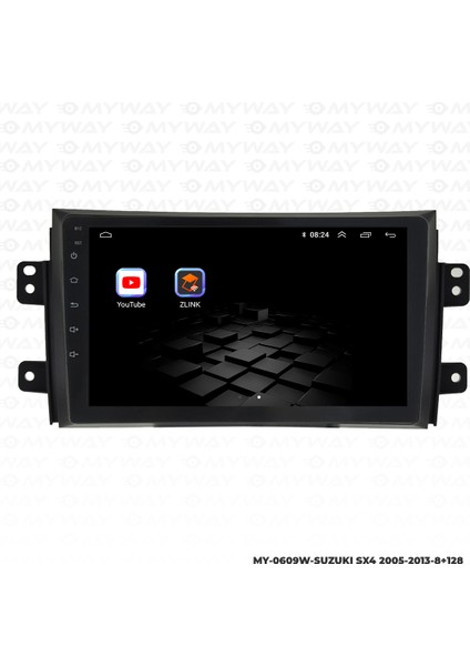 Suzuki Sx4 Android Carplay Multimedya Navigasyon Ekran Teyp 8GB+128GB