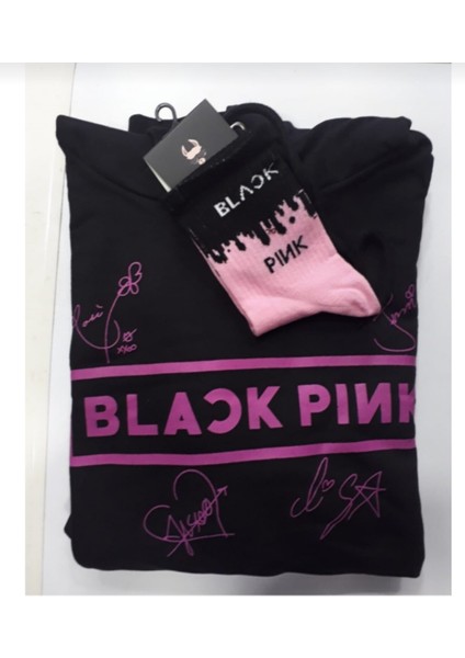 Blackpink Sweatshirt Çorap2 Li Kombin