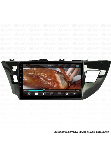 Toyota Levin Black Android Carplay Multimedya Navigasyon Ekran Teyp 8GB+128GB