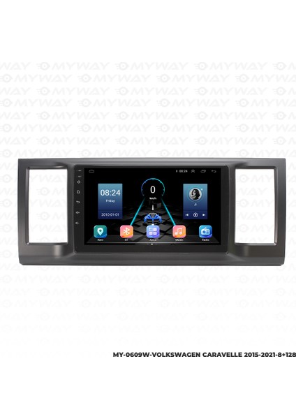 Volkswagen Caravelle Android Carplay Multimedya Navigasyon Ekran Teyp 8GB+128GB