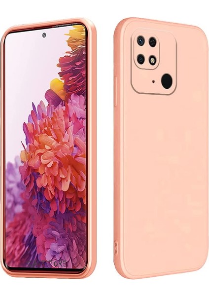 Xiaomi Redmi 10C Uyumlu Kılıf Kamera Lens Korumalı Içi Kadife Silikon Iz Yapmaz Ipeksi His Liquid Renkli Yumuşak Silikon Lansman