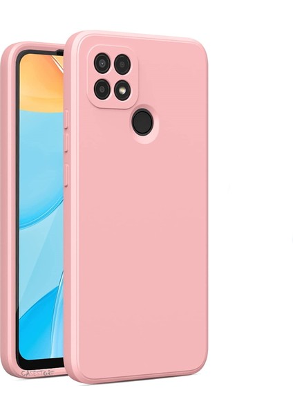 Oppo A15 / A15S Uyumlu Kılıf Kamera Lens Korumalı Içi Kadife Silikon Iz Yapmaz Ipeksi His Liquid Renkli Yumuşak Silikon Lansman
