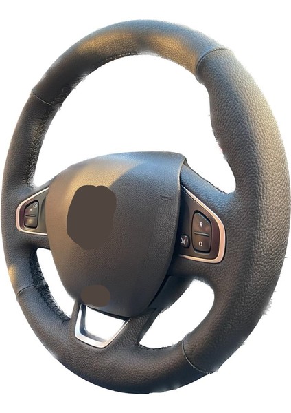 Clio 4.5 Klasik Dakota Deri Desen Siyah Dikiş Direksiyon Kılıfı