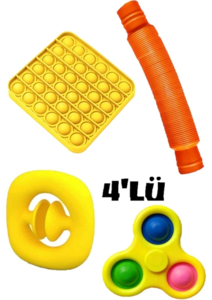 Roseroi Fidget Set Stres Giderici Set Popit Snapperz Pop It Stres Çarkı Pop Tubes