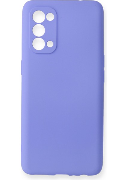 Oppo Reno 5 Kılıf Premium Rubber Silikon - Lila