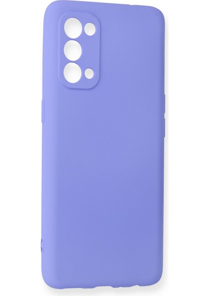 Oppo Reno 5 Kılıf Premium Rubber Silikon - Lila