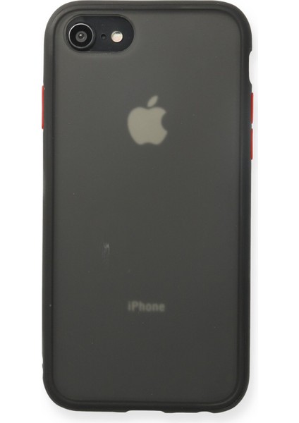 Iphone Se 2020 Kılıf Montreal Silikon Kapak - Siyah 300099