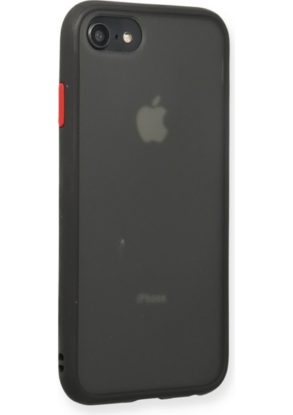 Iphone Se 2020 Kılıf Montreal Silikon Kapak - Siyah 300099