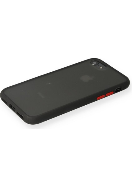 Iphone Se 2020 Kılıf Montreal Silikon Kapak - Siyah 300099