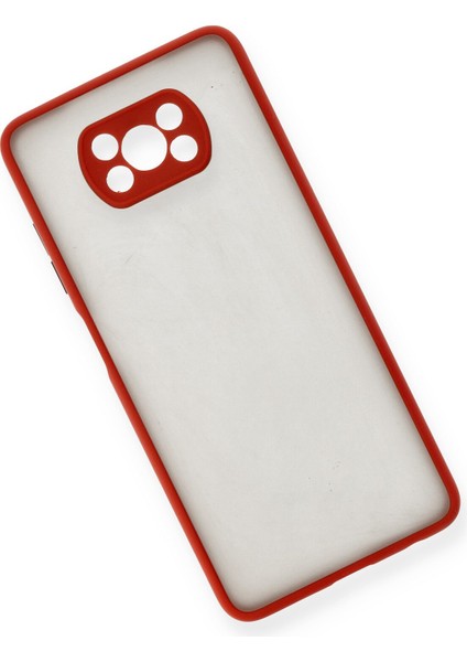 Xiaomi Pocophone X3 Pro Kılıf Montreal Silikon Kapak - Kırmızı 300099 modelleri