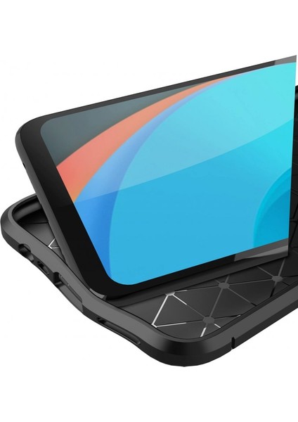 Realme C11 2021 Kılıf Focus Derili Silikon - Lacivert 300099 modelleri