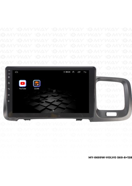 Volvo S60 Android Carplay Multimedya Navigasyon Ekran Teyp 8GB+128GB