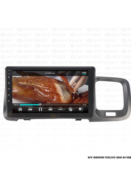 Volvo S60 Android Carplay Multimedya Navigasyon Ekran Teyp 8GB+128GB