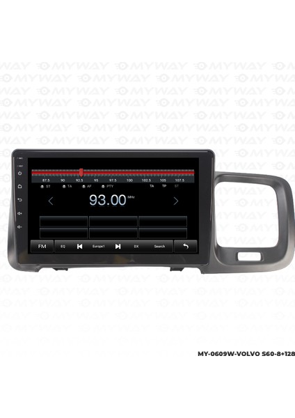 Volvo S60 Android Carplay Multimedya Navigasyon Ekran Teyp 8GB+128GB