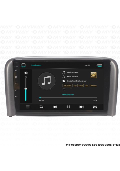 Volvo S80 Android Carplay Multimedya Navigasyon Ekran Teyp 8GB+128GB