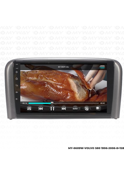 Volvo S80 Android Carplay Multimedya Navigasyon Ekran Teyp 8GB+128GB