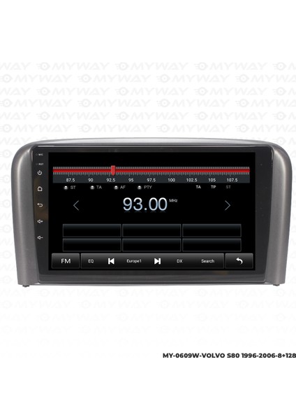 Volvo S80 Android Carplay Multimedya Navigasyon Ekran Teyp 8GB+128GB
