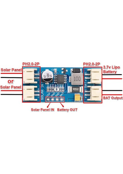 Roba CN3791 MPPT 12V Solar Panel 1S Pil Lityum Şarj Kartı
