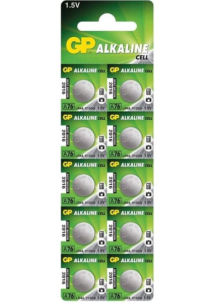 A76FMTP-2C10 LR44 10LU Paket Alkalin Pil