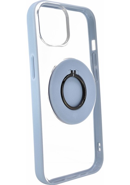 Apple iPhone 14 Uyumlu Halkalı Lüx Magsafe Arka Koruma