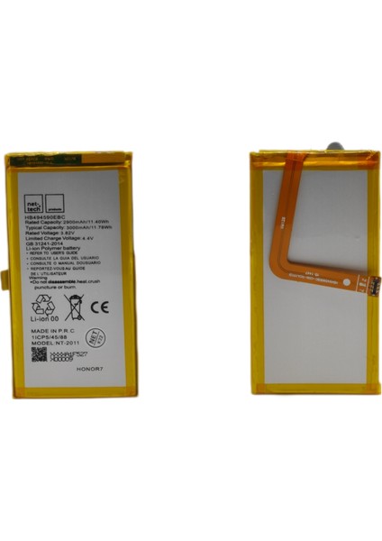 Huawei Honor 7 Uyumlu NT-93147 2900 Mah Batarya