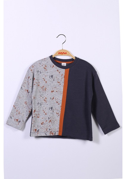 Erkek Çocuk Antrasit Lacivert Sweatshirt (2-6yaş)
