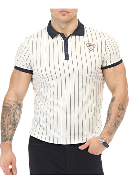 S.p.q.o.r Erkek Polo T-Shirt Lıbertas Beyaz