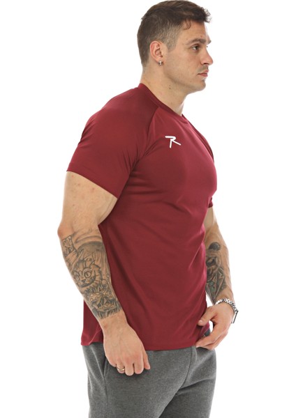 Erkek T-Shirt Vulcan Bordo modelleri
