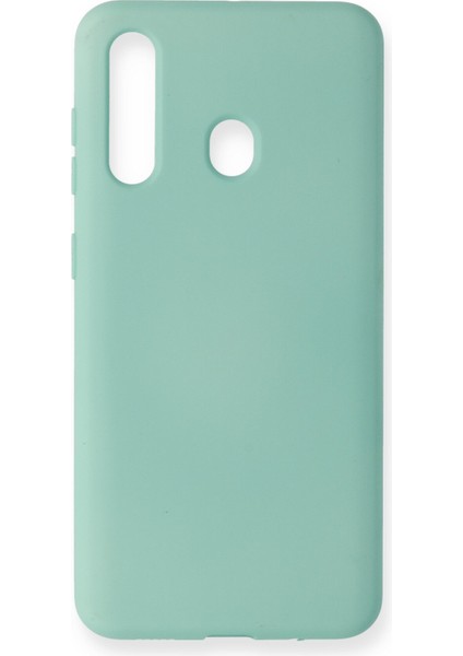 Samsung Galaxy A60 Kılıf Nano Içi Kadife Silikon - Turkuaz 300099