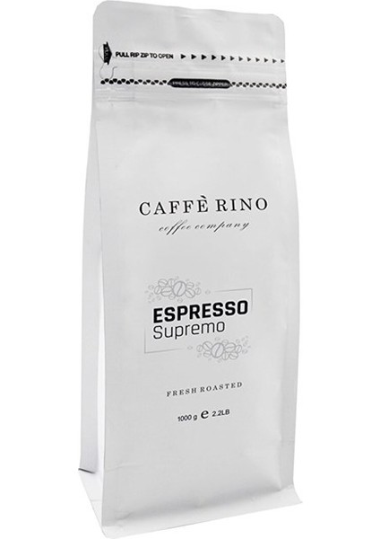 Caffe Rino Espresso Supremo Çekirdek Kahve 1kg.