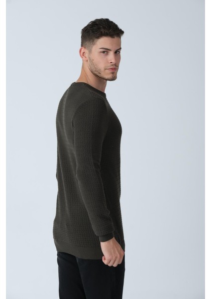 Bisiklet Yaka Jakarlı Kazak (E20-512500) fırsatları