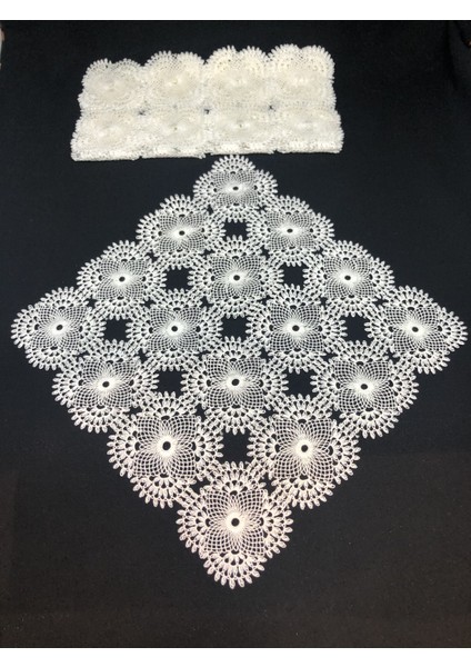 6 Parça El Emeği Iğne Oyası Kare Motifli Peçete