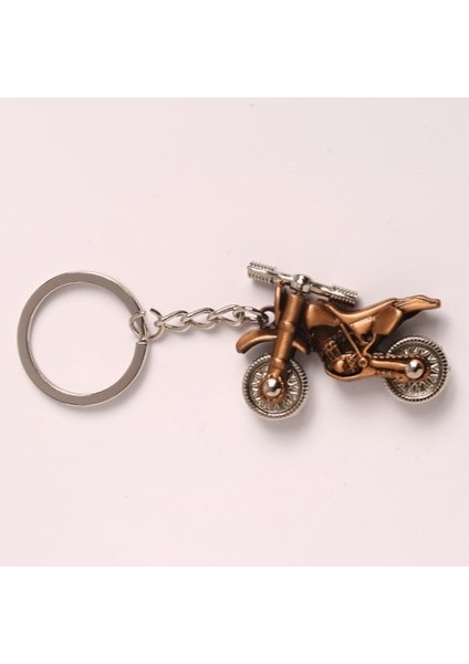 Bronz Motorsiklet Tasarımlı Metal ANAHTARLIK-ANAH251