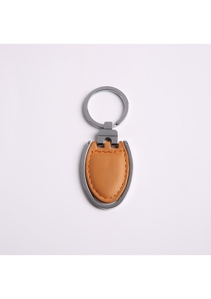 Çelik Kahverengi Deri Tasarımlı ANAHTARLIK-ANAH274
