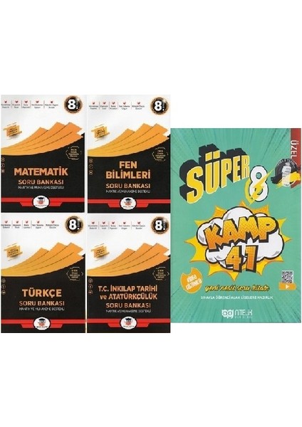 Süper 41 Kamp - Zeka Matematik Türkçe Fen Bilimleri İnkılap Tarihi LGS Set