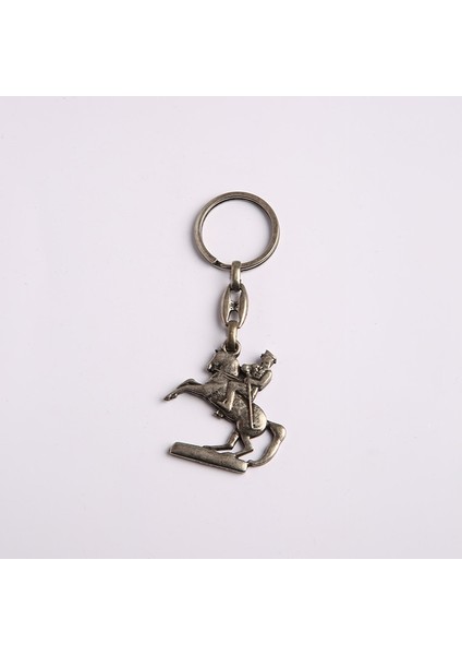 Atatürk Tasarımlı Eskitme ANAHTARLIK-KROM-ANAH224