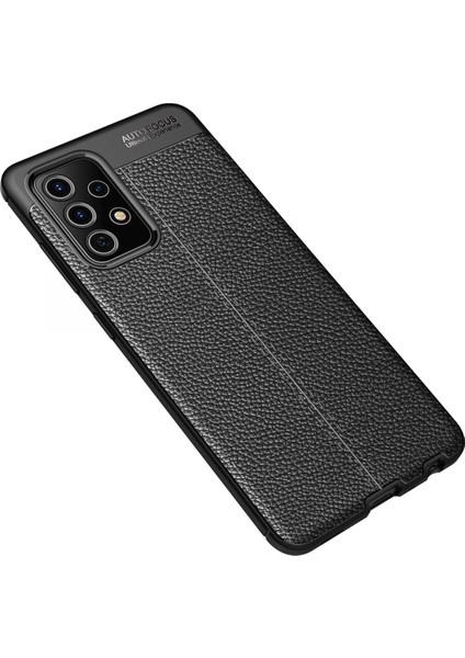 Samsung Galaxy A52 Kılıf Focus Derili Silikon - Siyah 300099 fiyatları